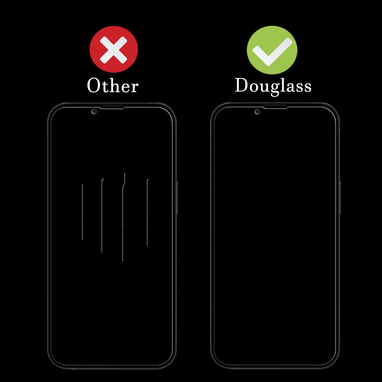 iPhone 14 Privacy Screen Protector 2+2 Pack - Anti-Spy 9H Tempered Glass for Privacy Protection