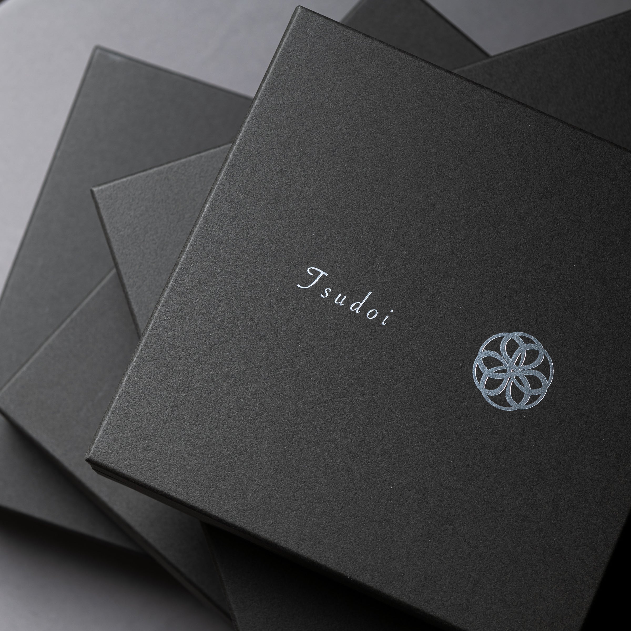 Tsudoi Shallow Plate - Clover & Matte Black Ceramic Dish for Sushi, Appetizers & Desserts | Elegant Japanese Tableware for Home Dining & Party Serving