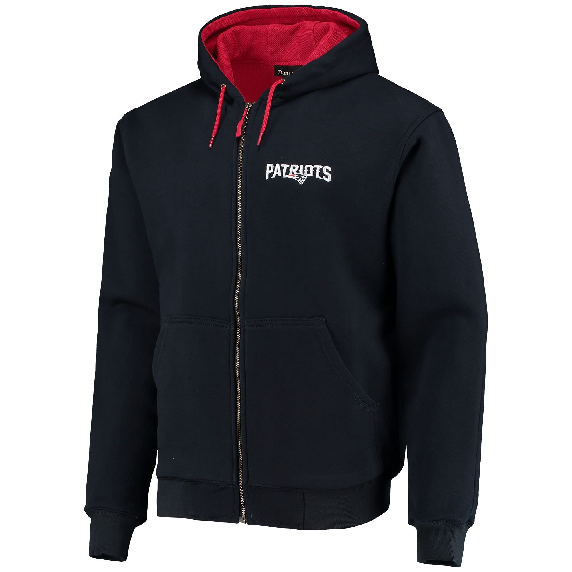 Dunbrooke NFL Craftsman Full Zip Thermal Hoodie for Men - Officially Licensed NFL Team Logo - Warm Fleece Lined Jacket for Football Fans - Perfect for Game Day, Tailgating & Outdoor Activities
