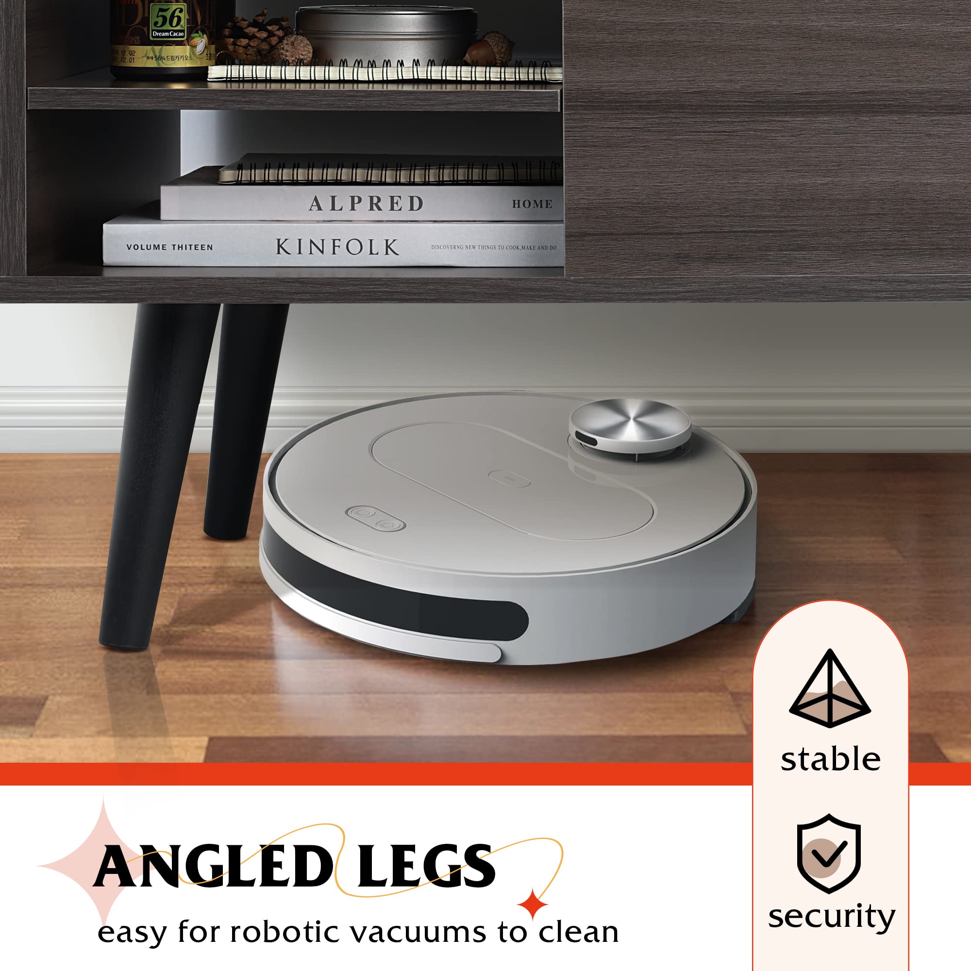 WLIVE Lift Top Coffee Table with Storage - Modern Mid Century Wooden Side Table with Hidden Compartment & Adjustable Shelf for Living Room, Bedroom, Office - Grey Home Decor Furniture