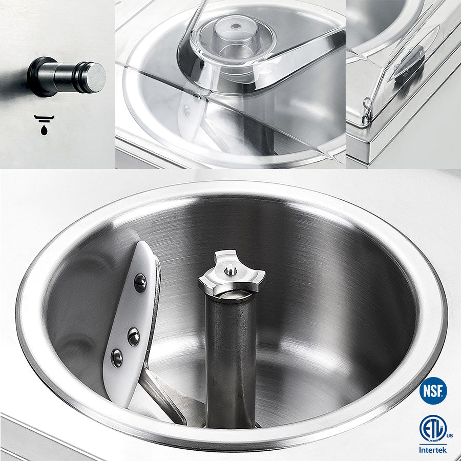 Nemox Gelato Chef 5K Crea - Professional Ice Cream Maker for Home & Commercial Use | Perfect for Gelato, Sorbet, Frozen Yogurt Making | Ideal for Restaurants, Cafes & Home Chefs