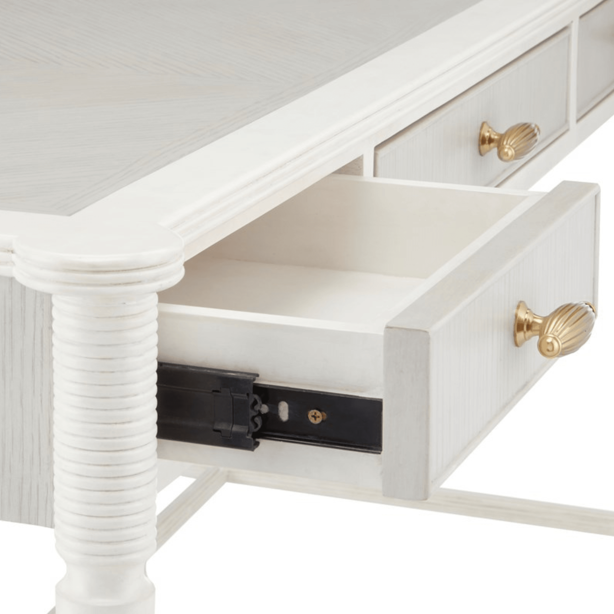 Aster White Modern Office Desk - Stylish & Functional Writing Desk for Home Office, Study, or Workspace - Perfect for Remote Work, Online Classes & Small Spaces