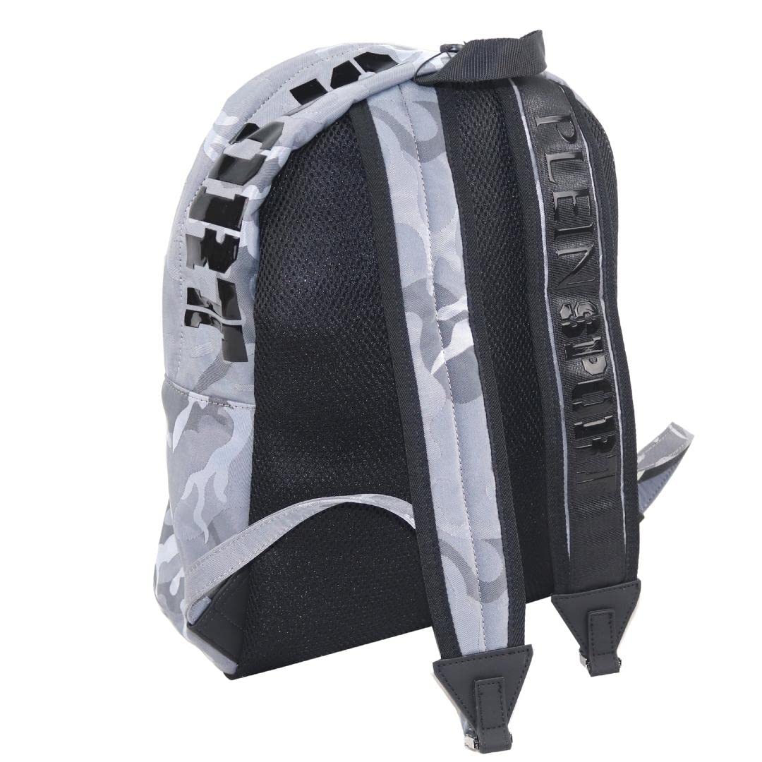 Eastpak Unisex Military Print Gray Backpack - Durable & Stylish for School, Travel & Outdoor Adventures