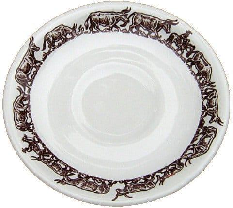 Longhorn China Cup and Saucer Set - Elegant Porcelain Tea Cup with Saucer for Coffee, Tea, and Dessert - Perfect for Afternoon Tea, Bridal Shower, and Home Decor
