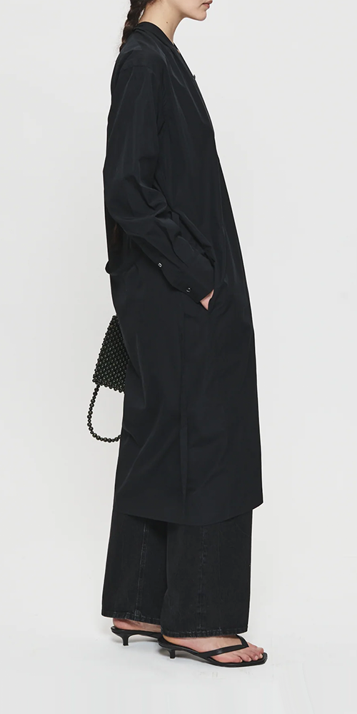 Colorless Shirtdress for Women - Elegant Black Button Down Shirt Dress | Perfect for Office, Casual Wear & Date Night Outfits