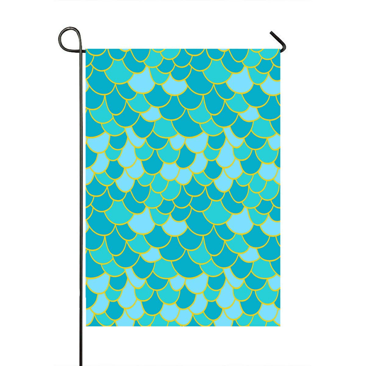 ECZJNT 28x40 Inch Fish Scale Garden Flag - Outdoor Decorative Flag for Home, Party, Yard, and Garden Decor - Perfect for Seasonal Celebrations and Outdoor Events