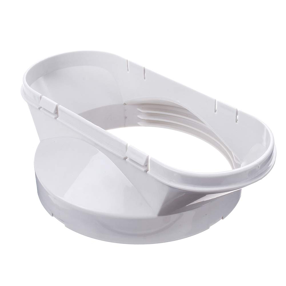 Durable 13cm PVC White Window Adapter for Portable Air Conditioner - Easy to Install Replacement Part - Perfect for Home, Office & RV Cooling Solutions