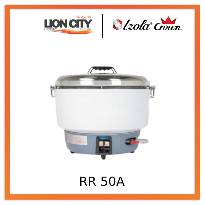 Crown RR 50A 10L Gas Rice Cooker - LPG/PUB Compatible - Perfect for Camping, Outdoor Cooking & Emergency Preparedness