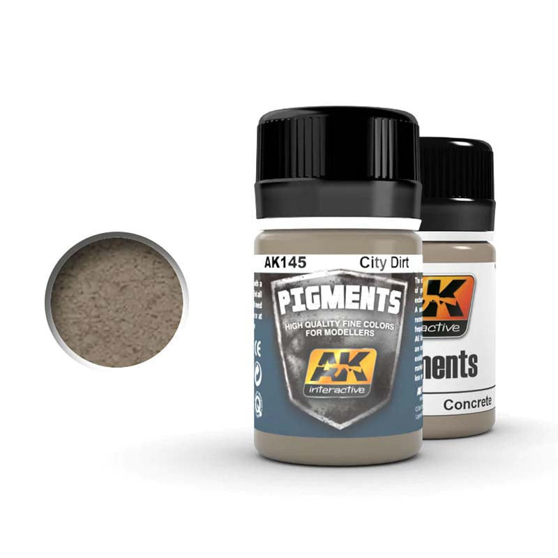 AK Interactive City Dirt - Realistic Urban Dirt Effect for Scale Models & Miniatures - Perfect for Dioramas, Wargaming & Model Railroad Scenes