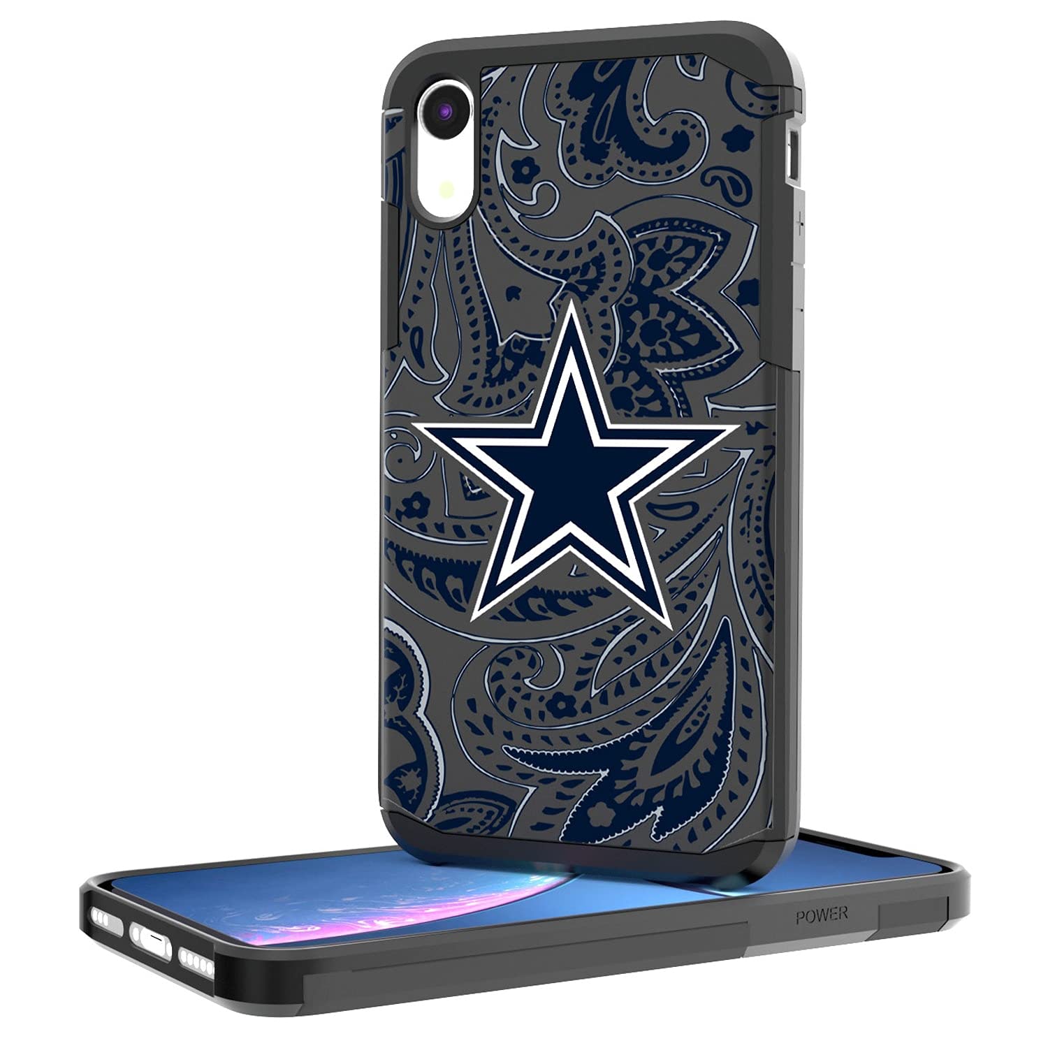 Durable NFL iPhone Case with Stylish Paisley Design - Shockproof Protective Cover for Football Fans | Perfect for Game Day, Tailgating & Everyday Use