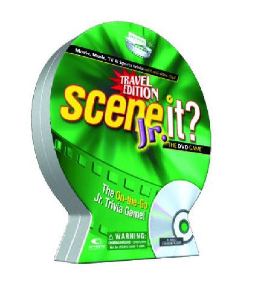 Scene It? JR Travel DVD Game - Fun Family Travel Trivia Game for Kids | Perfect for Road Trips & Family Game Nights