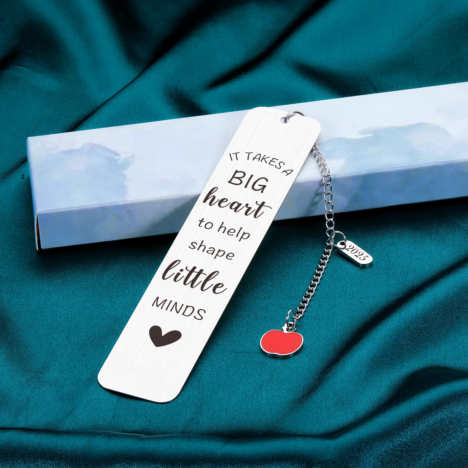 Teacher Bookmark with Chain - Christmas, Graduation Gift for Teachers - Perfect for Back to School & Appreciation