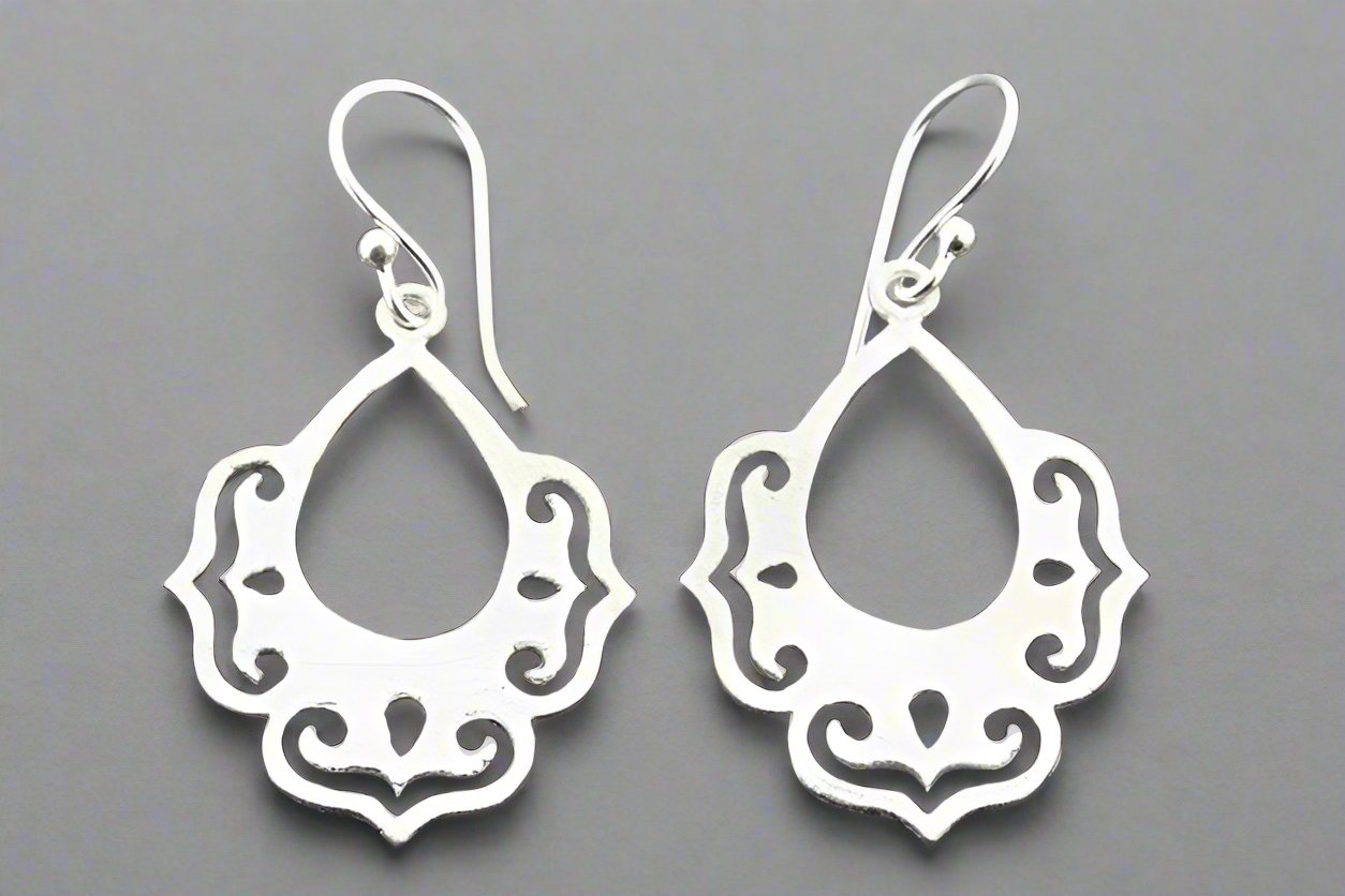 Elegant Sterling Silver Chandelier Drop Earrings for Women - Perfect for Parties, Weddings & Evening Events