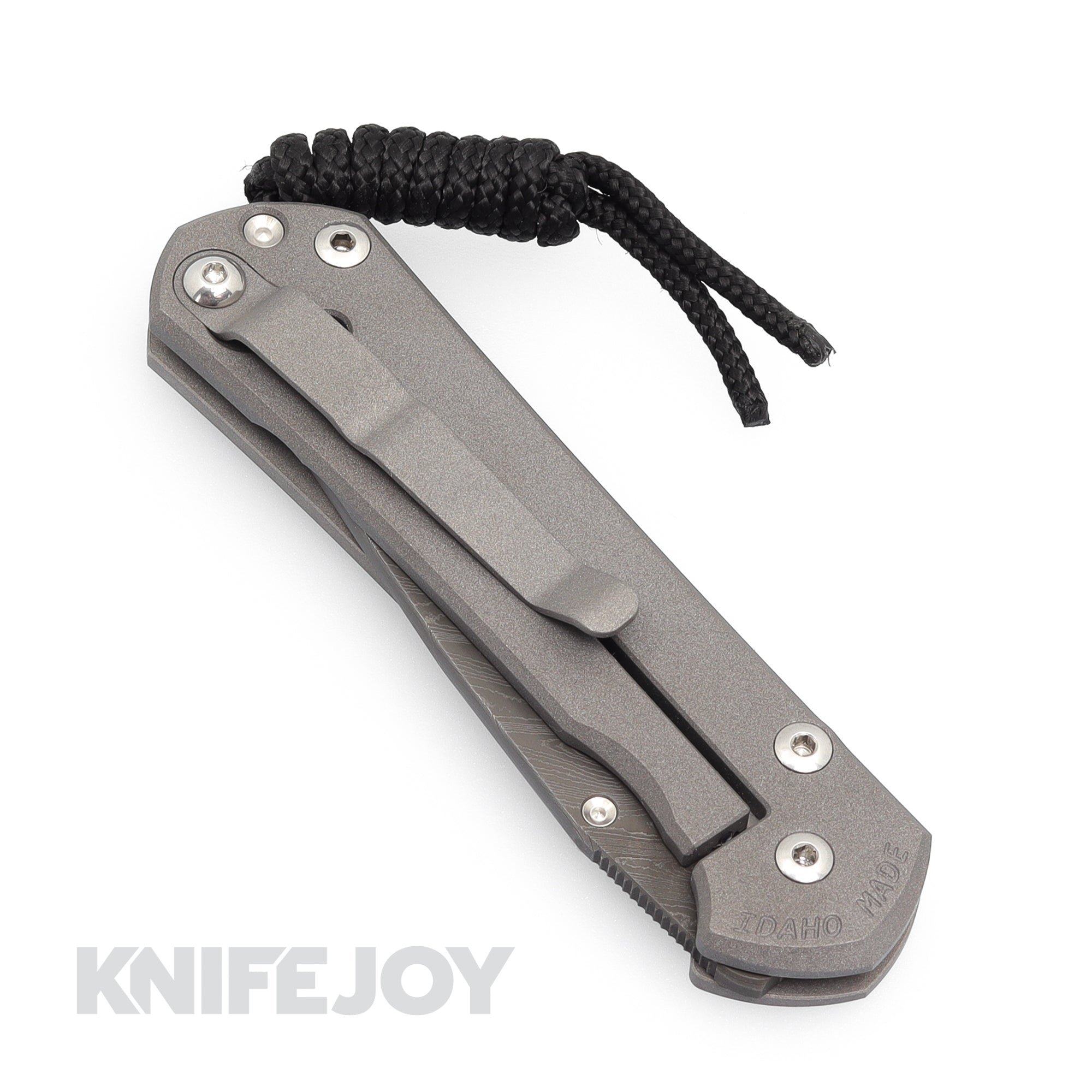 Chris Reeve Knives Small Sebenza 31 Folding Knife - Damascus Steel Drop Point Blade with Amethyst Cabochon & Boomerang Graphic Handle | Premium EDC Pocket Knife for Outdoor, Camping & Collectors
