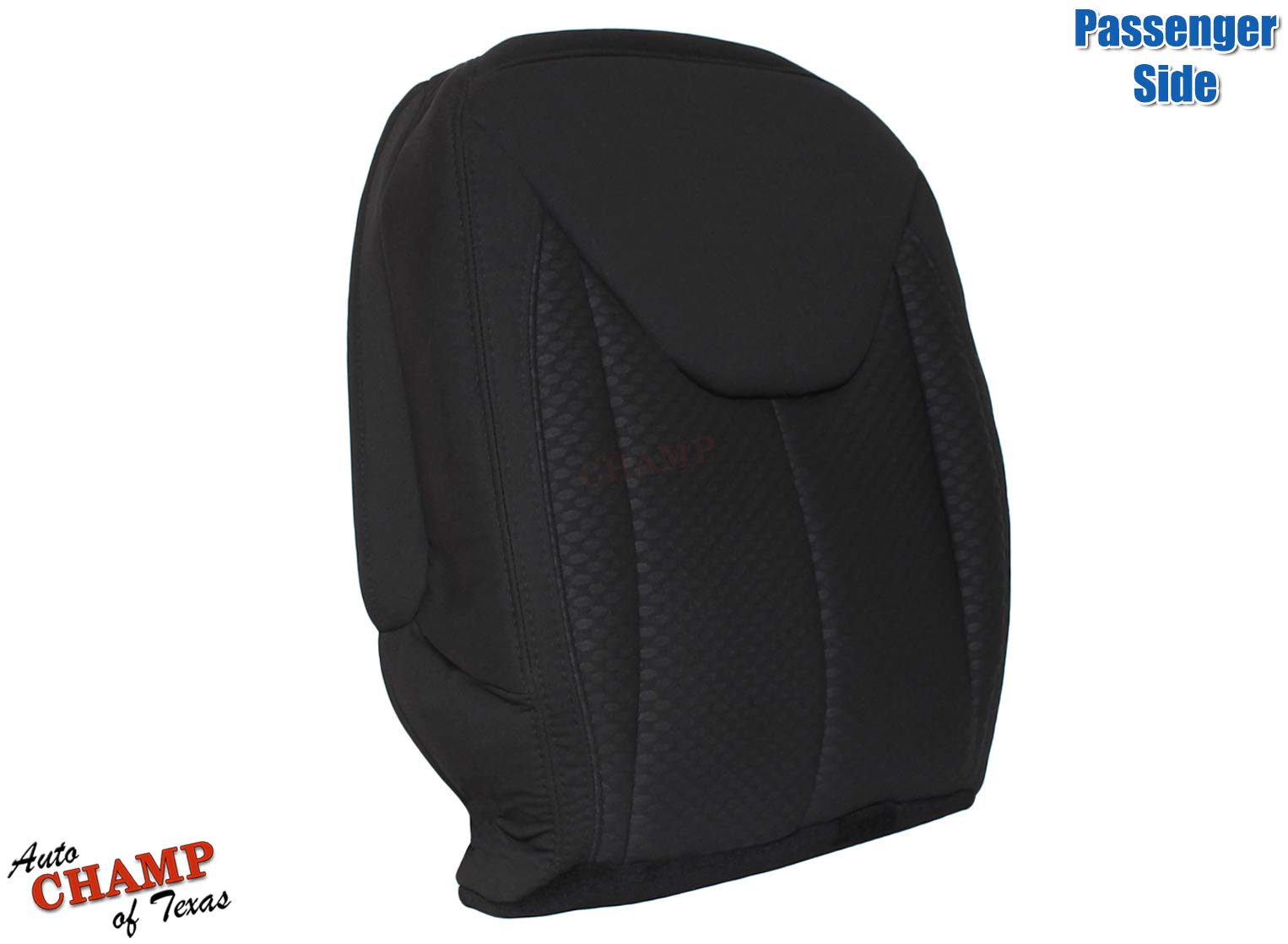 Black Passenger-Side Bottom Cloth Seat Cover for 2013-2017 Jeep Wrangler - Durable & Custom Fit - Perfect for Off-Roading, Camping & Daily Driving