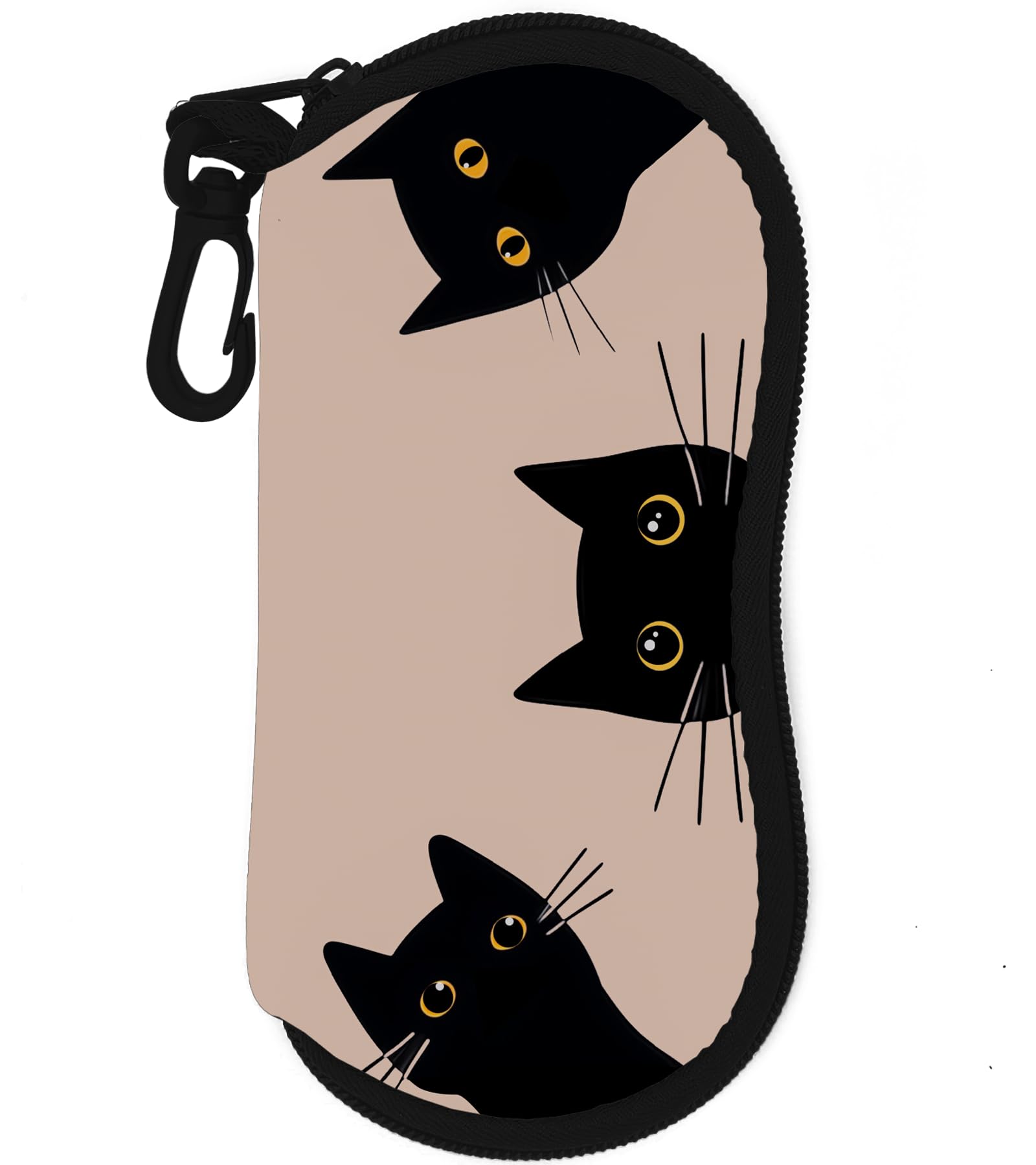 Cute Kawaii Sunglasses Case for Women & Kids - Soft Eyeglass Pouch for Travel