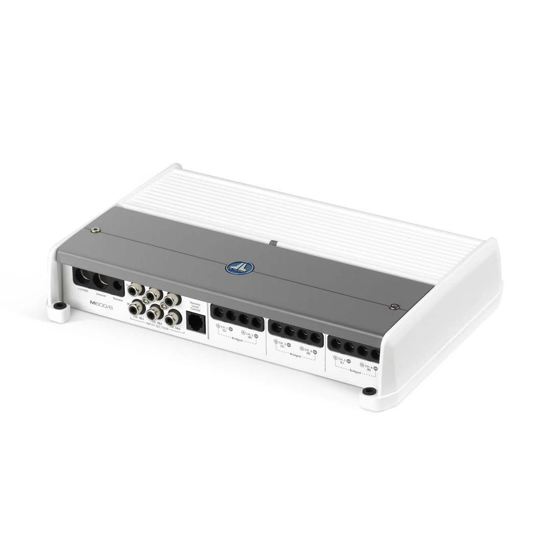 JL Audio M600/6 M Series Class D Marine 6-Channel Amplifier - High Power Full Range Audio for Boats, Yachts & Marine Vehicles | Waterproof & Durable for Harsh Marine Environments