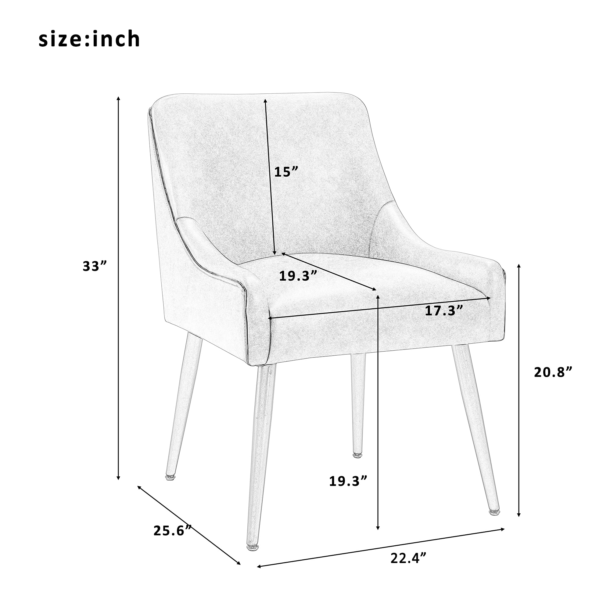 Modern Velvet Accent Chair with Metal Legs - Upholstered Armchair for Living Room, Bedroom, Office & Study | Comfortable Club Chair for Dining & Leisure | Rosewood & Velvet Fabric (Perfect for Reading Nook, Home Decor & Small Spaces)
