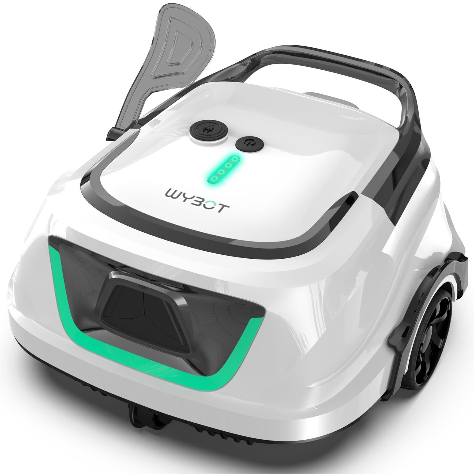 WYBOT A1 Cordless Robotic Pool Cleaner - 120 Min Runtime, 2.5H Fast Charge, Dual Filtration System, LED Indicators - Ideal for Above Ground & Flat Bottom Pools - Perfect for Inground Pools, Vinyl Liners, Concrete Pools & Weekly Maintenance