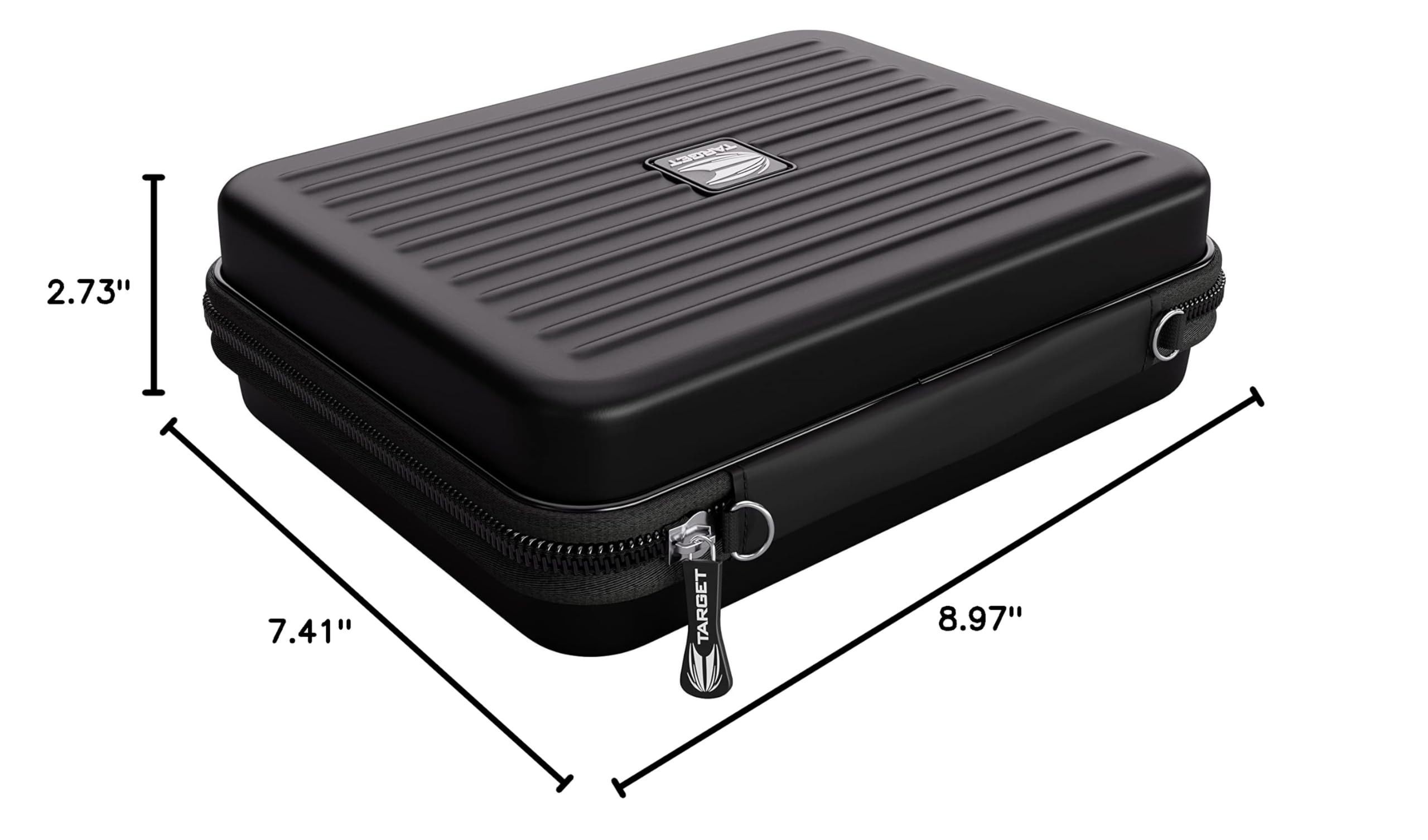 Premium Takoma Black Dart Wallet for Steel Tip Darts - Durable Leather Case with Multiple Pockets for Darts, Flights & Accessories - Perfect for Home, Bar & Professional Dart Games