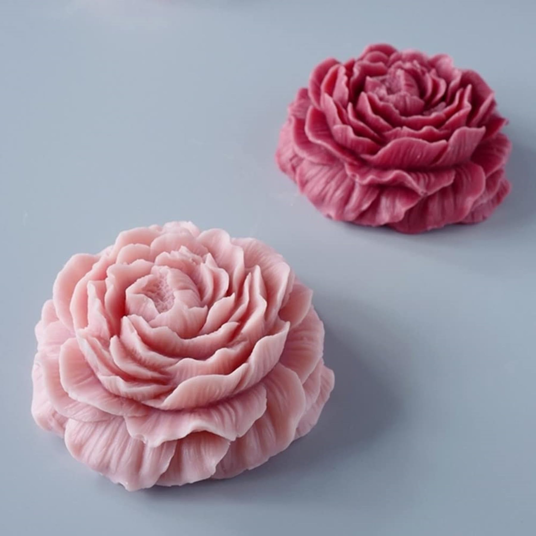 3D Peony Flower Silicone Mold for DIY Soap, Candle & Resin Crafts - Handmade Soap Molds, Candle Making Molds, Art Supplies for Home Decor & Wedding Favors