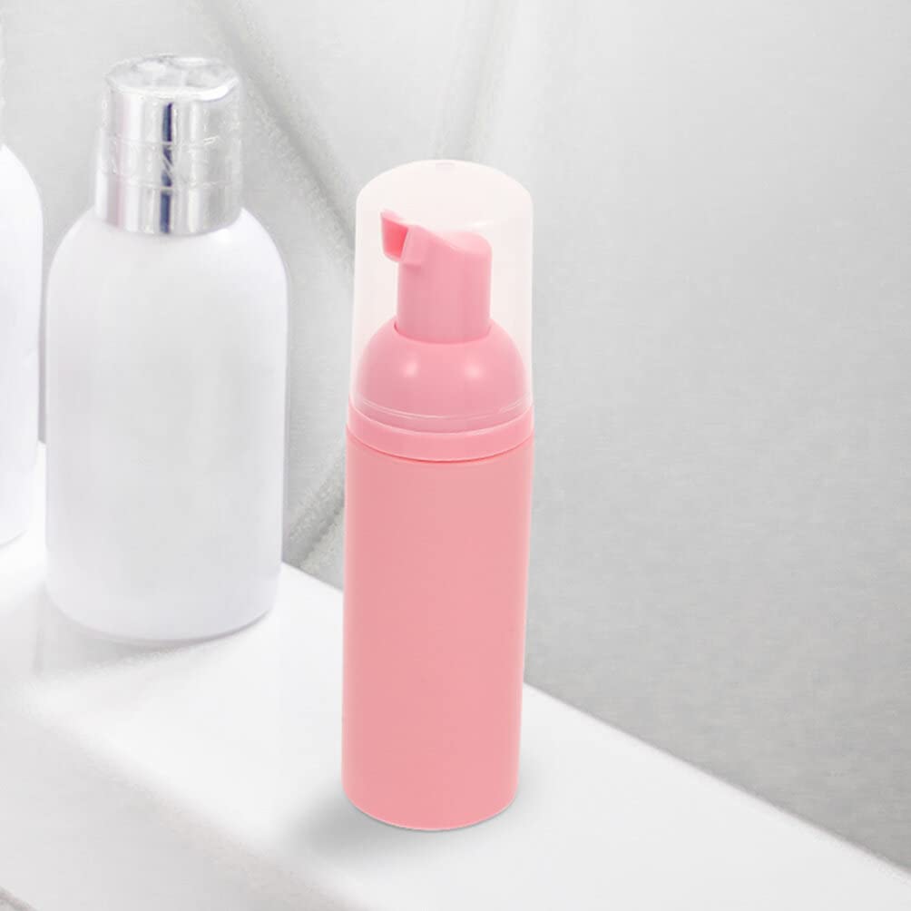 EXCLUZO 6-Pack Refillable Travel Pump Bottles (60ml) - Empty Mousse Soap Containers for Shampoo, Lotion & Toiletries | Leak-Proof Portable Dispensers for Gym, Travel & Home Use