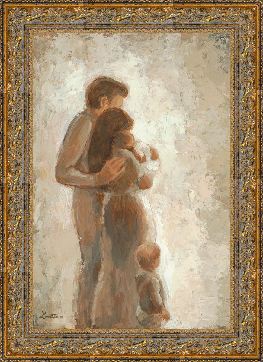 Family Looking Towards the Light - Inspirational Wall Art for Home Decor | Motivational Canvas Print for Living Room, Bedroom & Office | Perfect Gift for Family & Friends