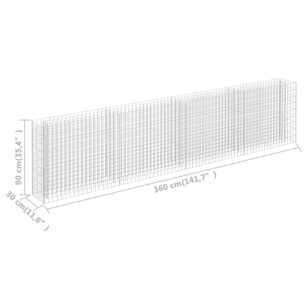 Galvanized Steel Gabion Raised Bed 141.7
