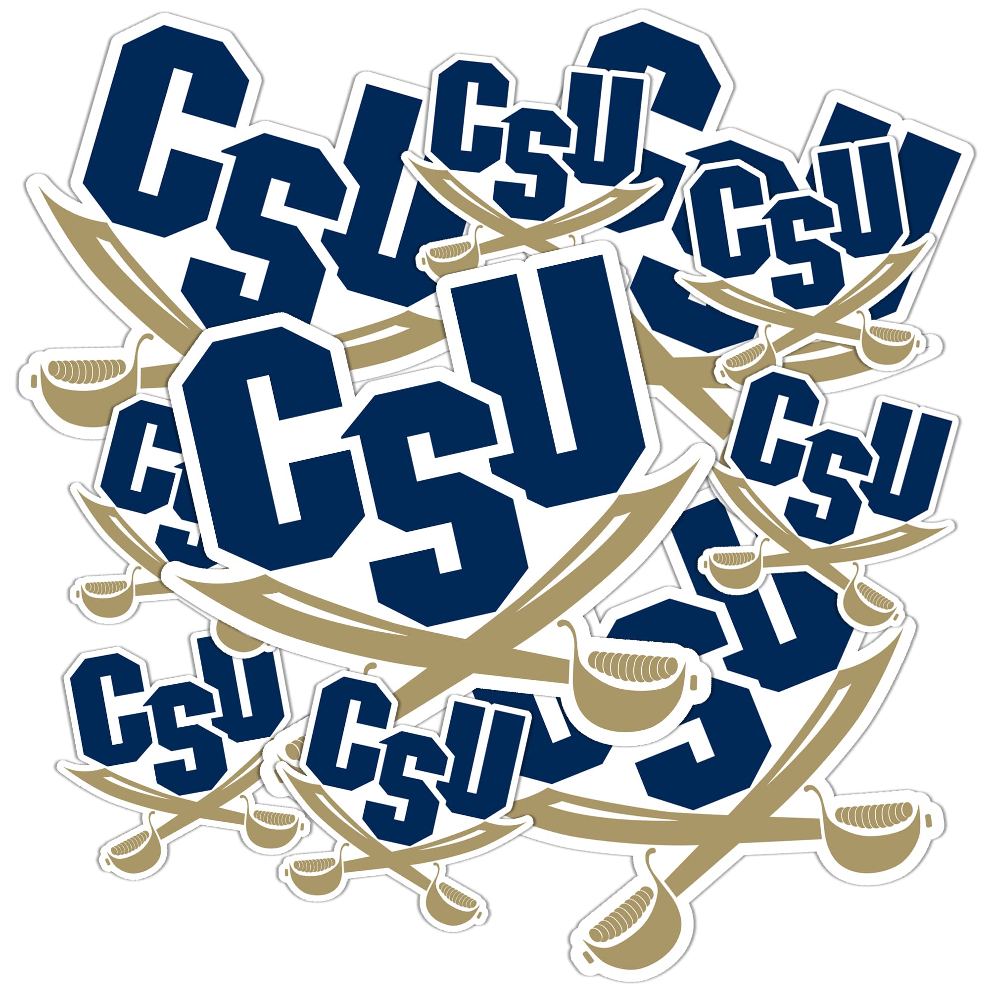 Desert Cactus Charleston Southern University Sticker - CSU Buccaneers Vinyl Decals for Laptop, Water Bottle, Car & Scrapbook - Perfect for College Pride, School Spirit & Fan Gifts (Type 3-1)