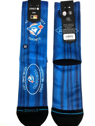 Stance MLB Toronto Blue Jays Baseball Socks - Comfortable & Durable for Sports, Casual Wear & Gifts