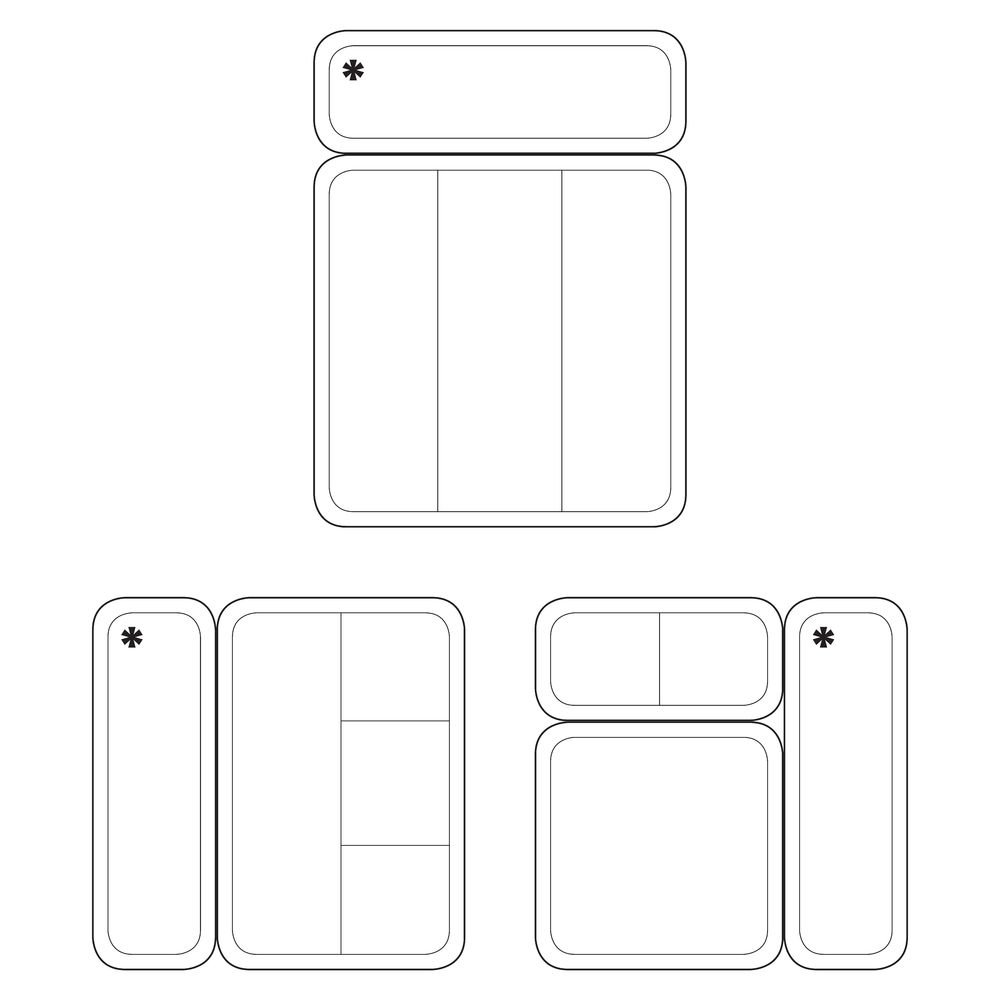 iDesign Clarity Extra Large Bathroom Drawer Organizer - 12
