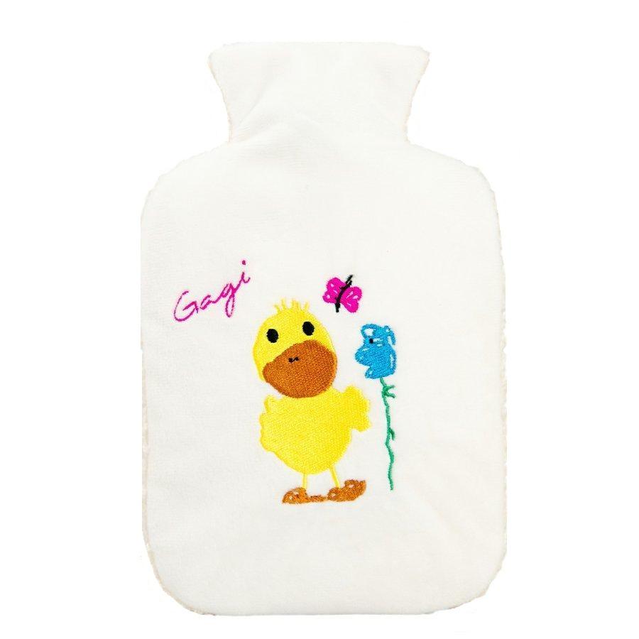 0.8L Eco-Friendly Hot Water Bottle with Soft Duck Plush Cover - Rubber-Free, BPA-Free - Perfect for Cold Nights, Period Pain Relief & Winter Warmth