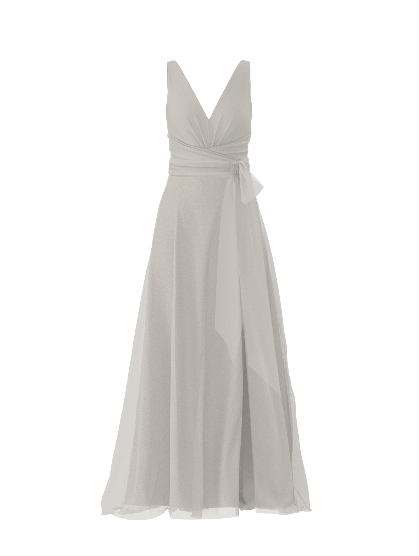 Justine Bodice & Arabella Skirt with Sash Belt - Elegant Dove-Colored Women's Fashion Set for Wedding, Party & Special Occasions