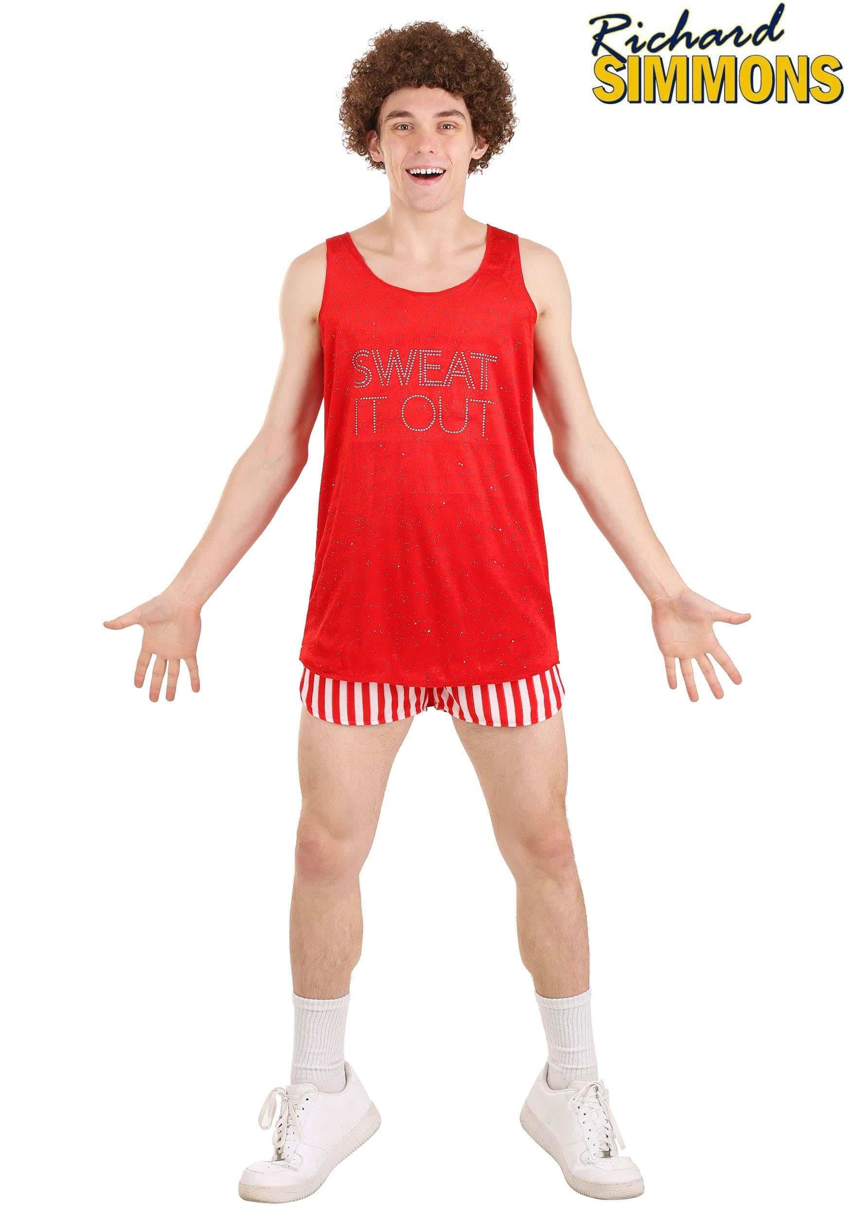 Richard Simmons Costume for Adults - 80s Fitness Guru Outfit, Retro Workout Instructor Halloween Cosplay Costume | Perfect for Halloween Parties, Theme Events & 80s Nostalgia