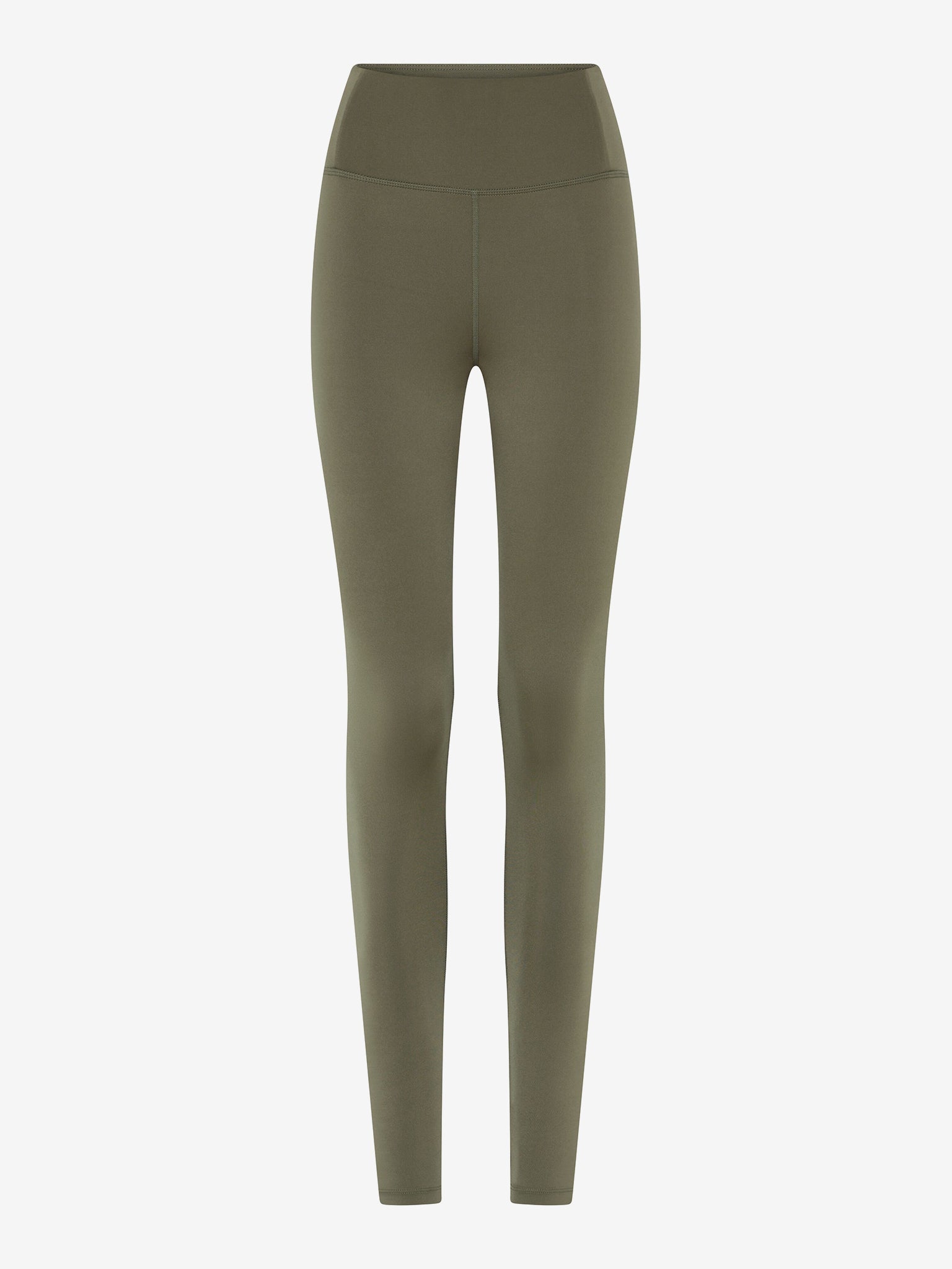 Girlfriend Collective Float High Rise 7/8 Leggings - Cured Green | Sustainable Yoga Pants for Women | Perfect for Workouts, Running & Lounge Wear
