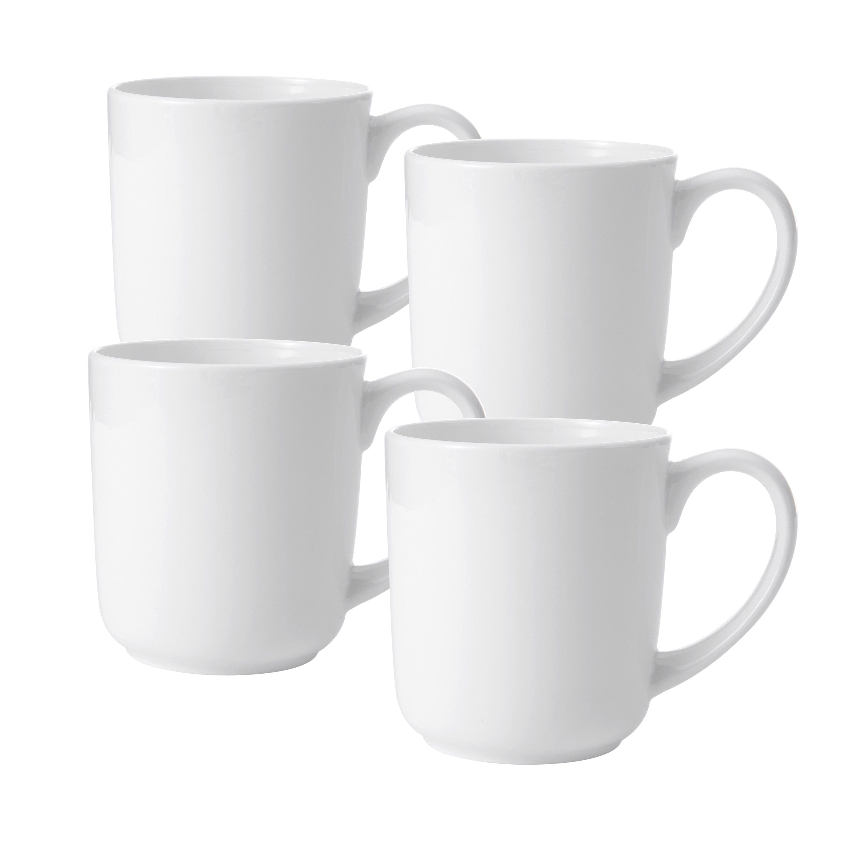 Samantha Set of 4 Ceramic Coffee Mugs - Elegant Tea Cups for Home, Office, or Gift - Perfect for Morning Coffee, Afternoon Tea, and Hot Chocolate