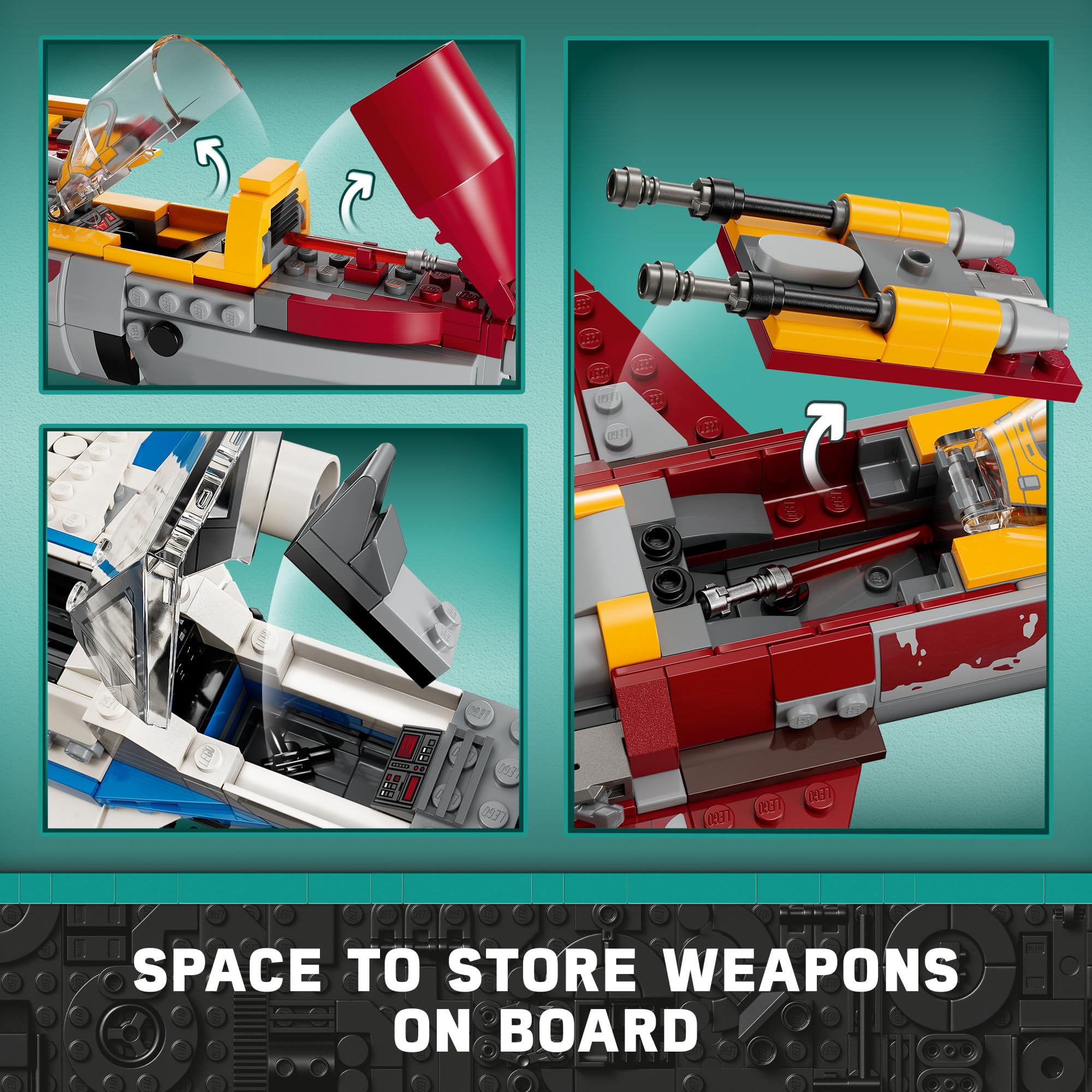 LEGO Star Wars Ahsoka New Republic E-Wing vs. Shin Hati's Starfighter 75364 Building Set | Based on Ahsoka TV Series | Includes 5 Star Wars Minifigures | Perfect for Star Wars Fans, Collectors & Creative Play | Great Gift for Kids & Adults | Space Battle Roleplay & Display Piece