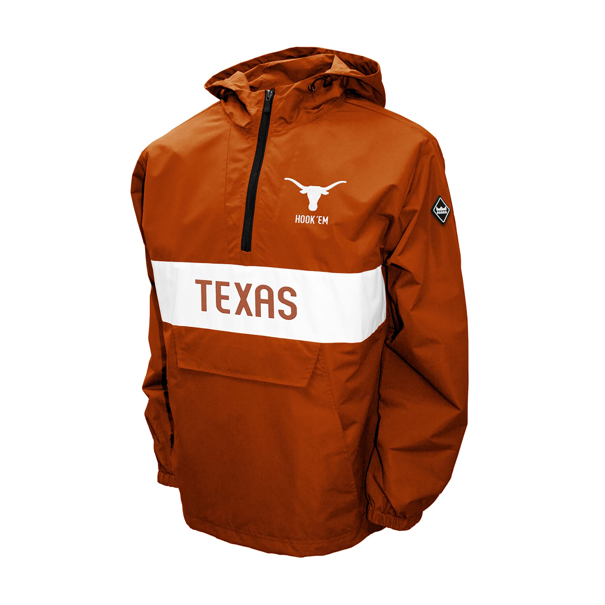 Men's College Alpha Anorak Jacket - Lightweight Water-Resistant Hooded Windbreaker for Outdoor Activities, Hiking & Casual Wear