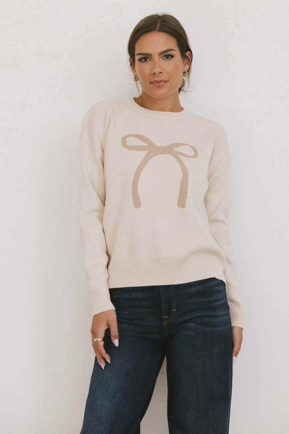 Elana Knit Sweater for Women - Cozy Cable Knit Pullover - Winter Warm Casual Tops - Perfect for Office, Date Night & Holiday Outfits