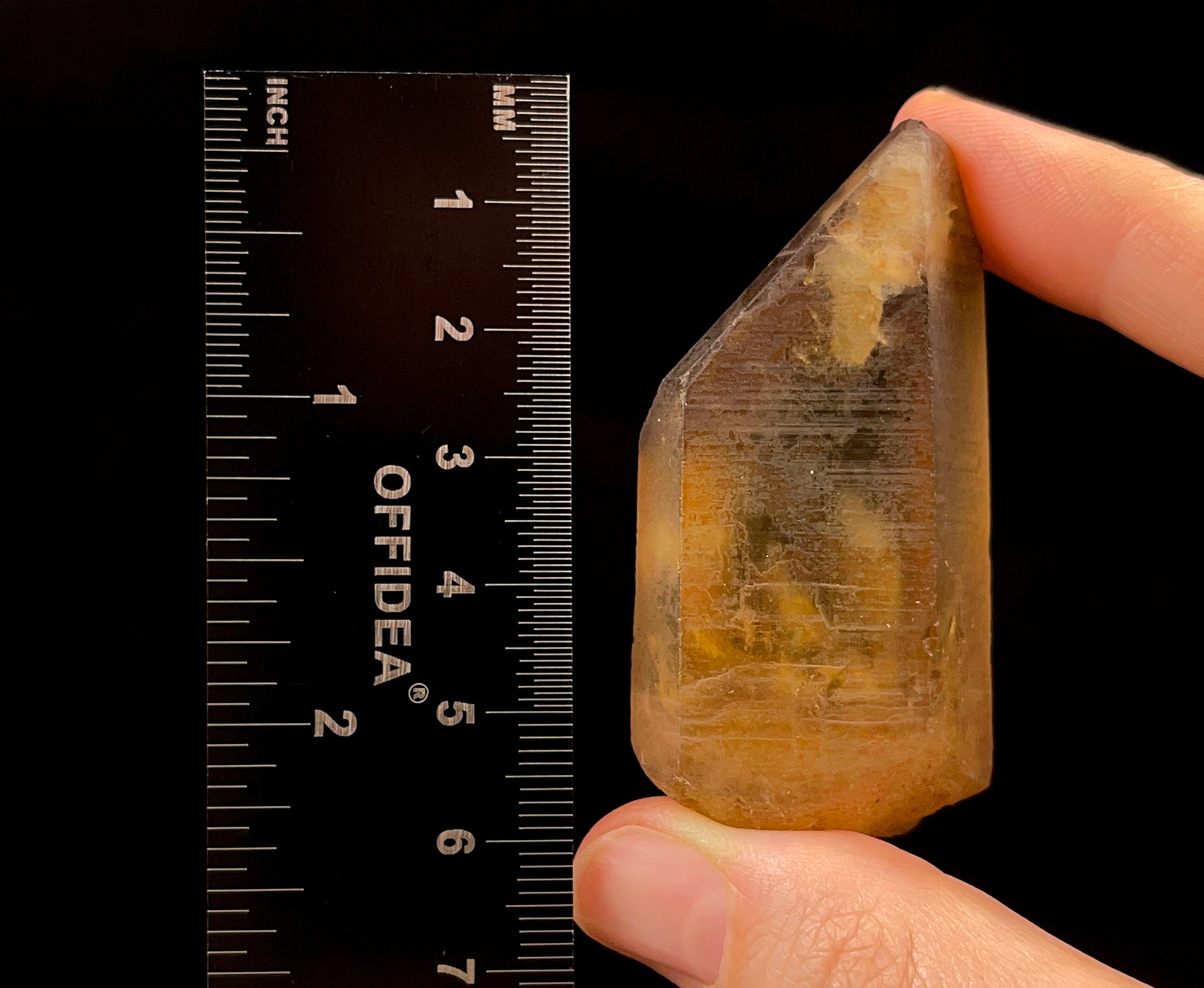 Natural Citrine Raw Crystal Point - November Birthstone, Healing Stone, Home & Office Decor, Feng Shui Crystal for Positive Energy, Meditation & Spiritual Growth