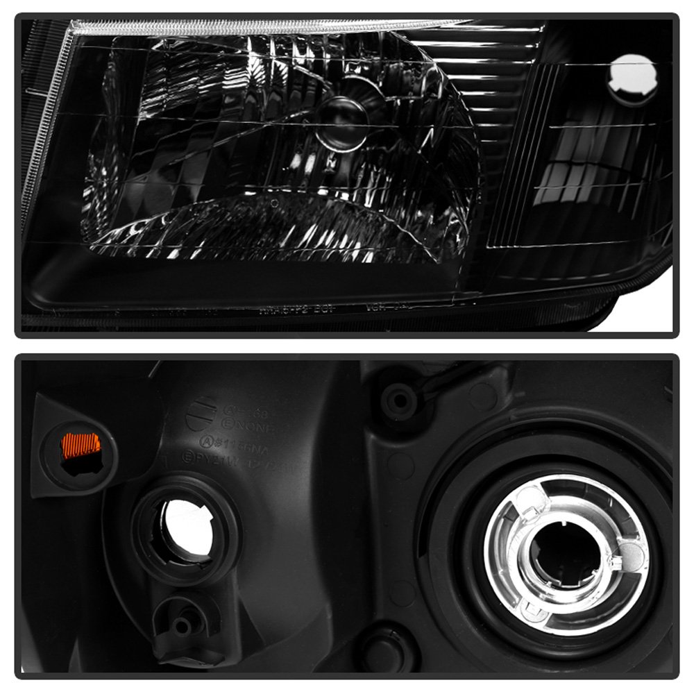 ACANII Replacement Headlights for 2005-2009 Chevy Equinox SUV - Black Headlamps Pair (Driver & Passenger Side) | Perfect for Night Driving, Off-Road Adventures & Vehicle Restoration Projects