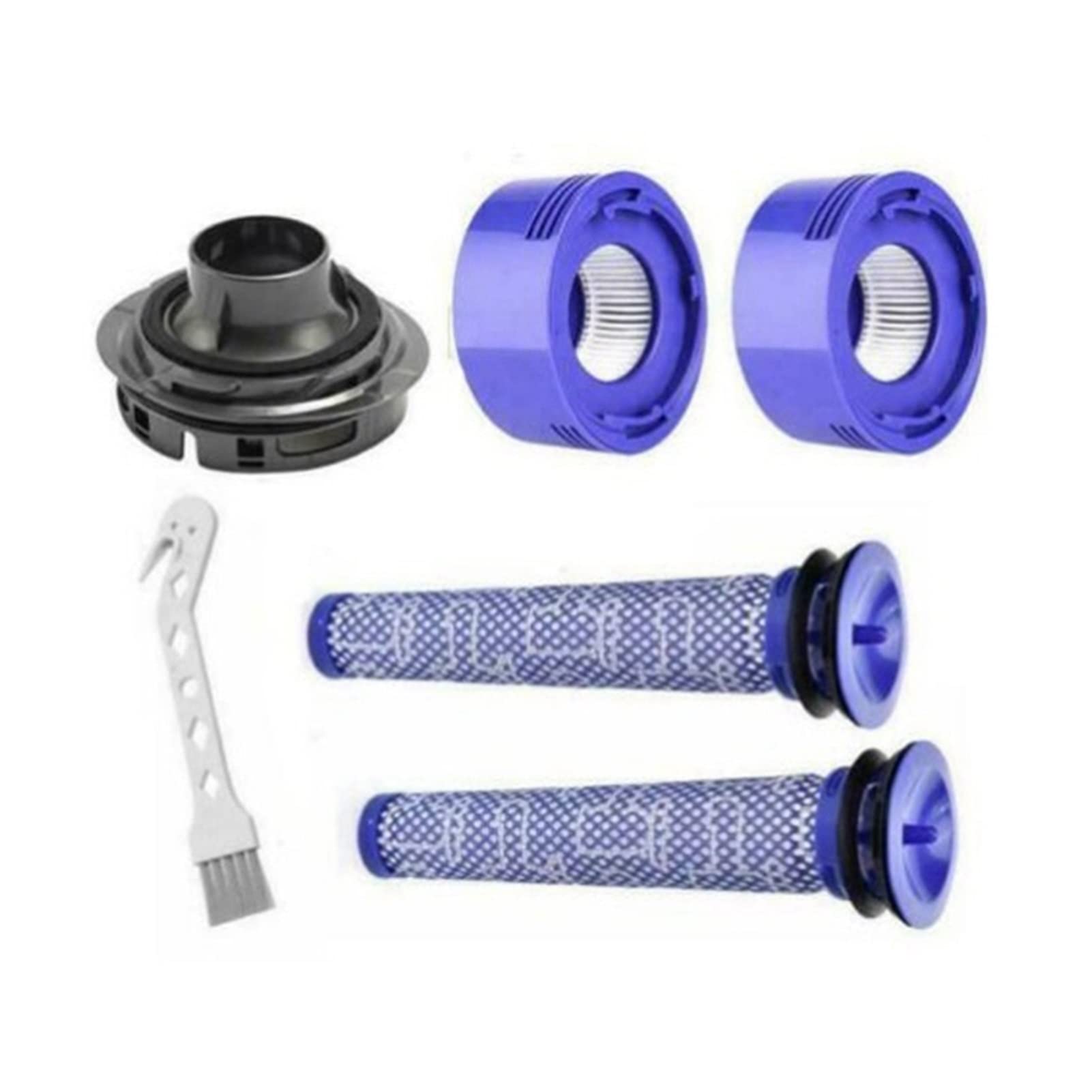 Dyson V7 V8 Vacuum Cleaner Parts - Motor Rear Cover & Front/Rear Filter Kit Replacement | Compatible with Dyson V7 & V8 Models | Perfect for Home Cleaning & Vacuum Maintenance