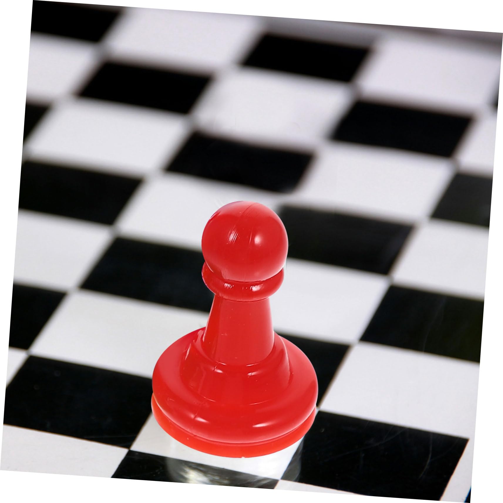 HAWILLOSCH 32-Piece Colorful Plastic Chess Set - Board Game Tokens, Pawns & Accessories for Chess, Checkers & Strategy Games | Perfect for Family Game Nights, Travel & Classroom Learning