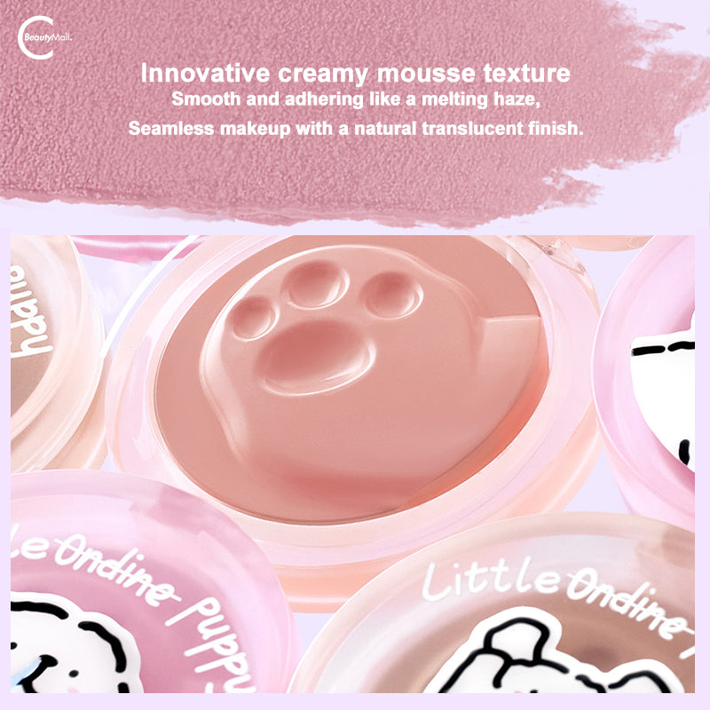 Little Ondine x Puppy Lines Heartbeat Blush Balm - Natural Cheek Tint for a Flawless Glow | Perfect for Everyday Makeup & Date Night Looks