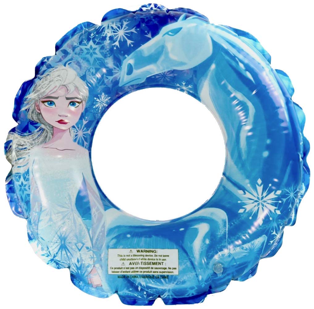 Disney Frozen 2 Inflatable Swim Ring - Elsa Anna Olaf Pool Float for Kids & Adults, Summer Pool Party Toys, Perfect for Beach, Pool, Water Parks & Disney Themed Birthday Gifts