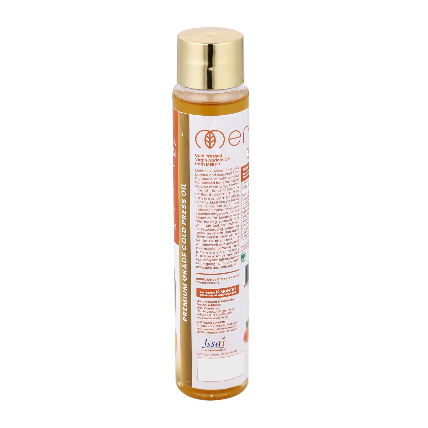 Premium Cold Pressed Apricot Oil 100ml - 100% Pure & Natural Hair & Skin Care - Moisturizing for Dry Scalp, Face & Body - Ideal for Massage, Aromatherapy & DIY Beauty Recipes