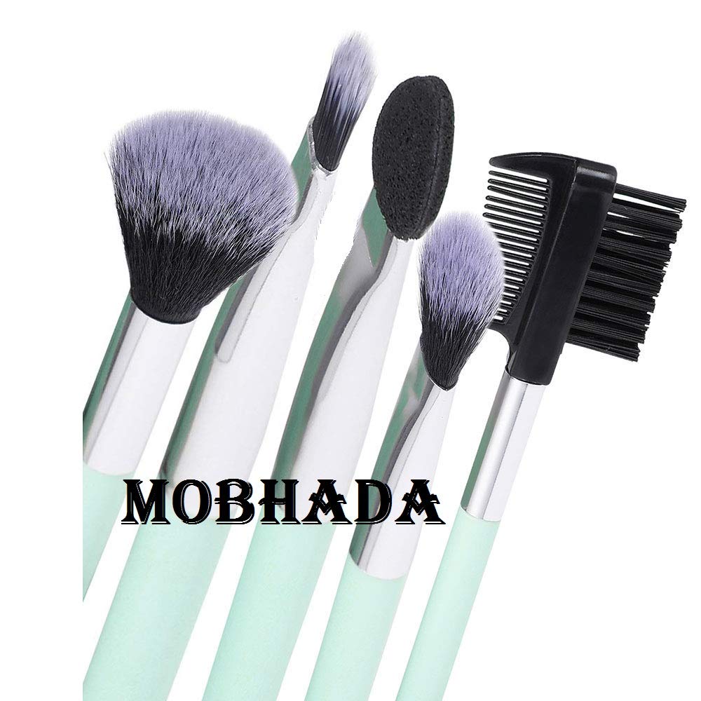 Premium Mobhada 7-Piece Makeup Brush Set for Foundation & Face Makeup - Soft Synthetic Bristles, Ergonomic Handles (Colors May Vary) - Perfect for Professional Makeup Artists & Home Beauty Routines