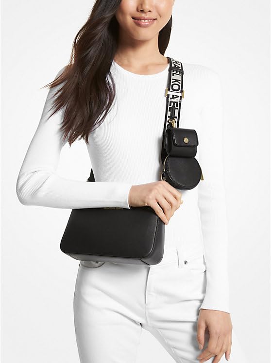 Michael Kors Jet Set Travel Crossbody Bag - Genuine Leather Tech Attachment Purse for Women | Perfect for Work, Travel & Everyday Use
