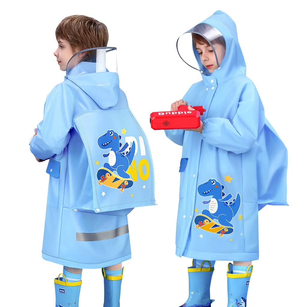 **Waterproof Kids Raincoat for Boys & Girls - Cartoon Zipper Rain Jacket, Toddler Rain Poncho & Suit (2-6 Years) - Cute Thicken Rainwear for School, Play & Outdoor Adventures**