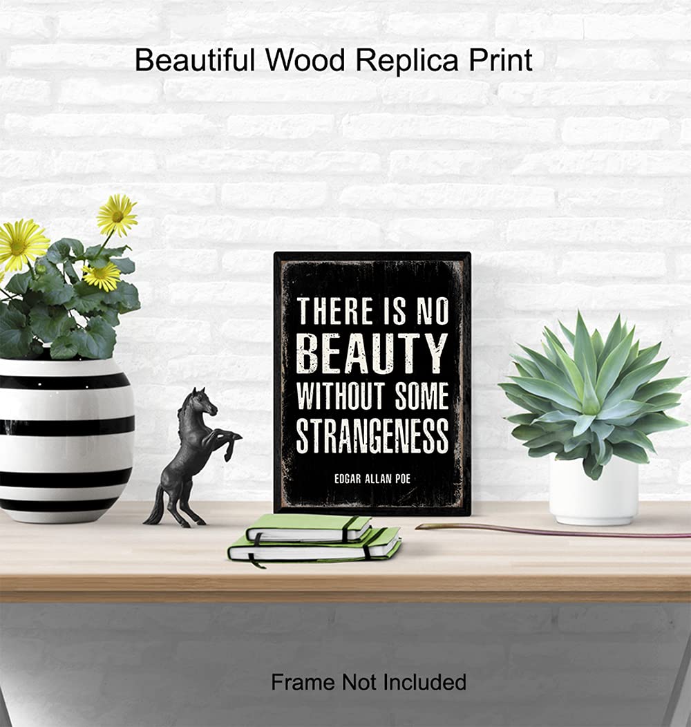 Edgar Allan Poe Quote Art Print - Gothic Wall Decor for Home & Office